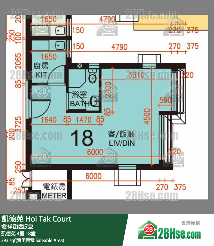 凯德苑 凯德苑 4楼 18室 平面图