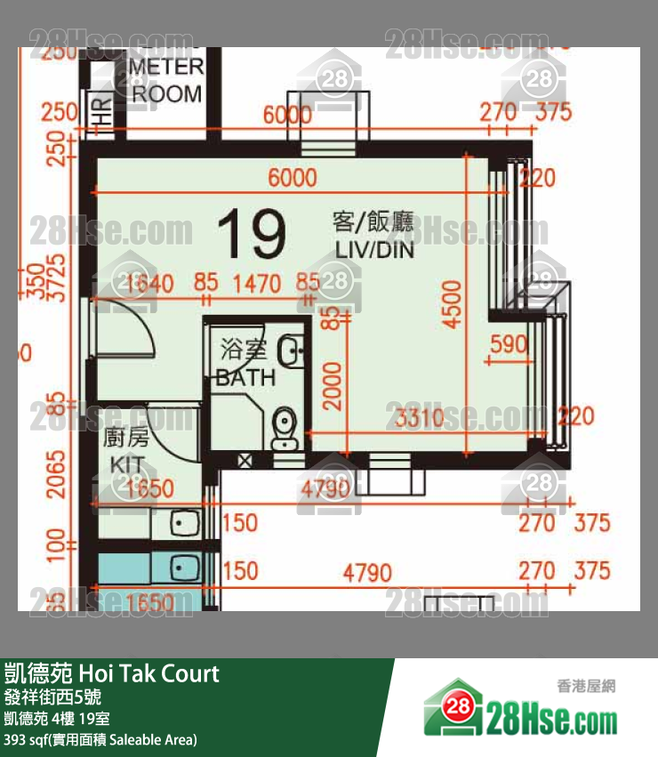 凯德苑 凯德苑 4楼 19室 平面图