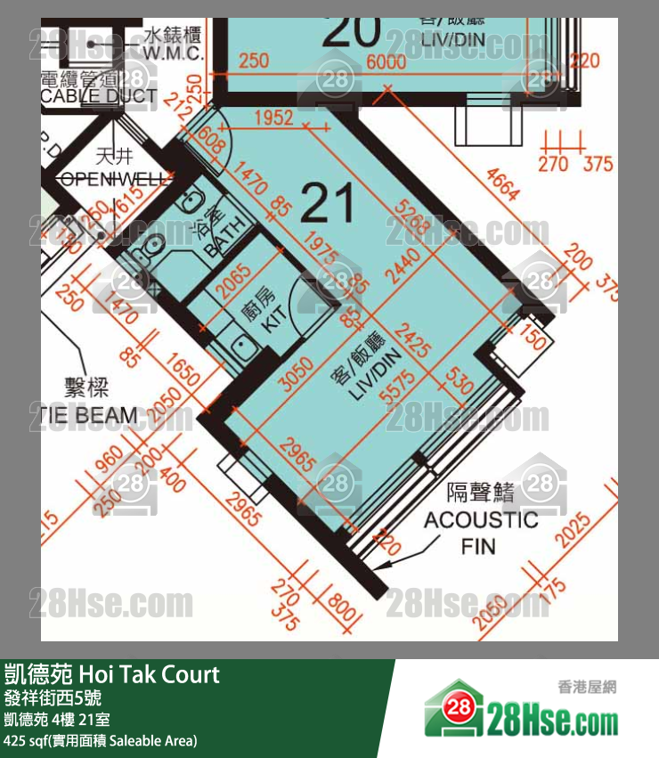 凯德苑 凯德苑 4楼 21室 平面图