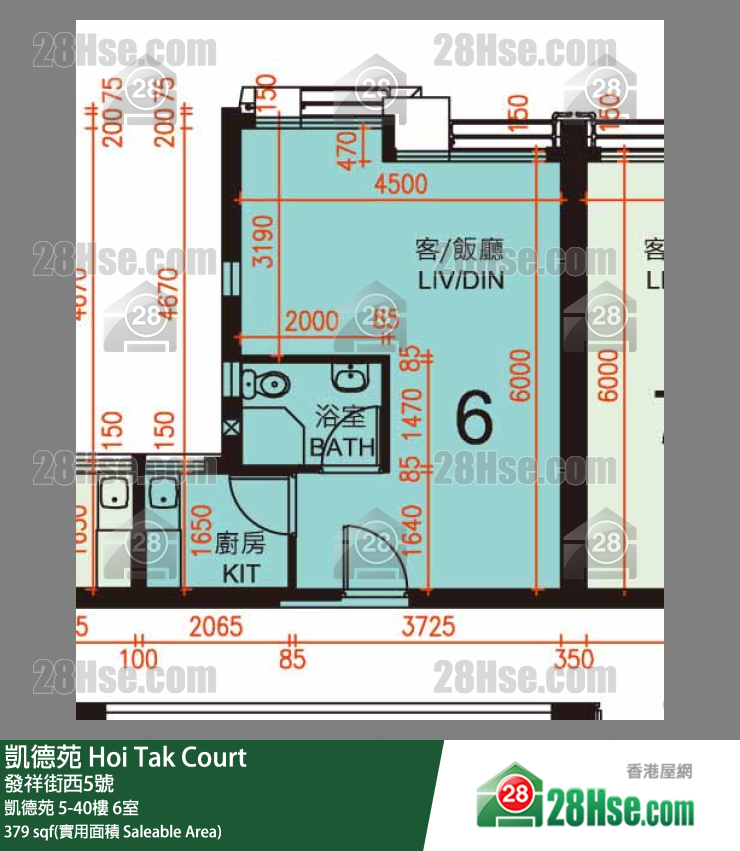凱德苑 凱德苑 17樓 6室 平面圖