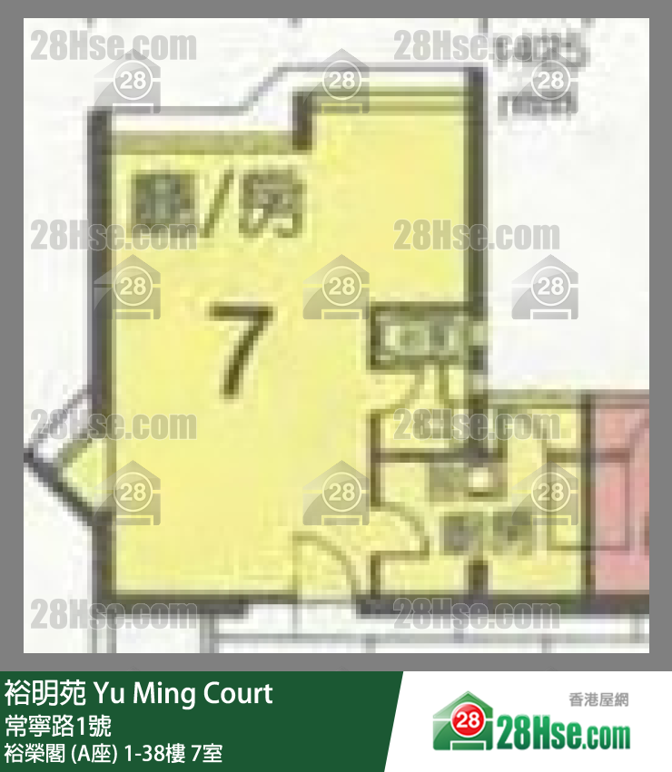 Yu Ming Court Unit FloorPlan (Provided by 28Hse)