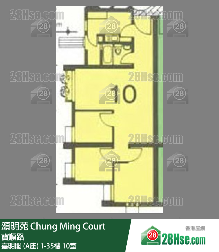 頌明苑 嘉明閣 (A座)31樓 10室 平面圖