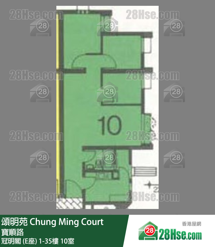 颂明苑 单位平面图(由 28Hse 提供)