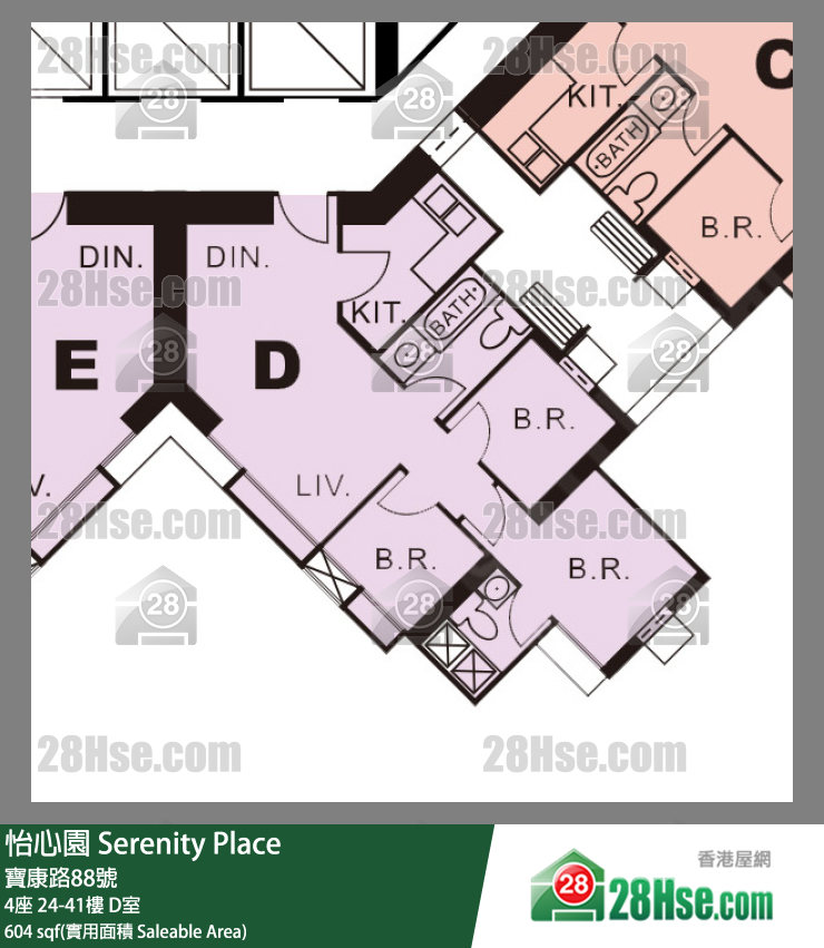Serenity Place Unit FloorPlan (Provided by 28Hse)