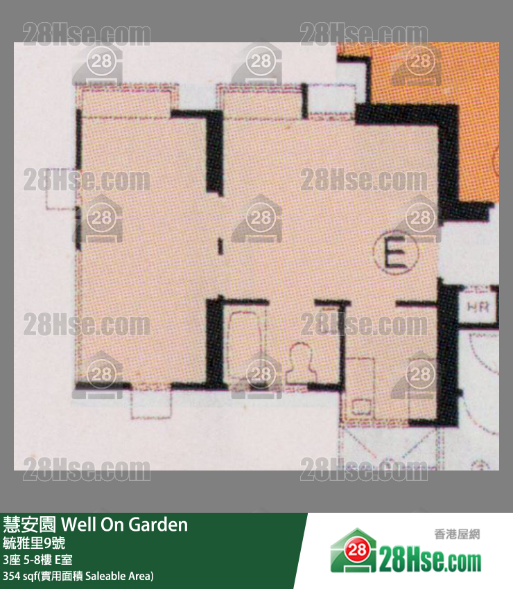 慧安園 3座6樓 E室 平面圖