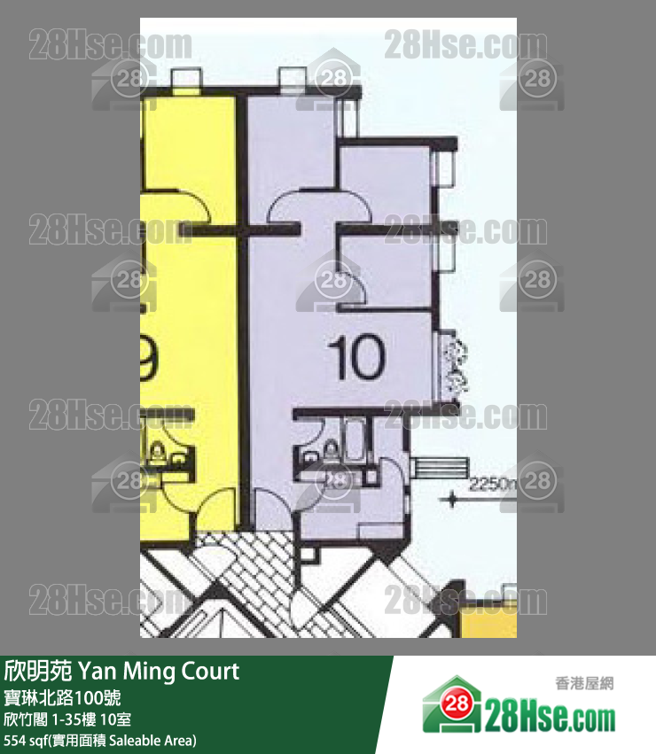 欣明苑 欣竹閣14樓 10室 平面圖