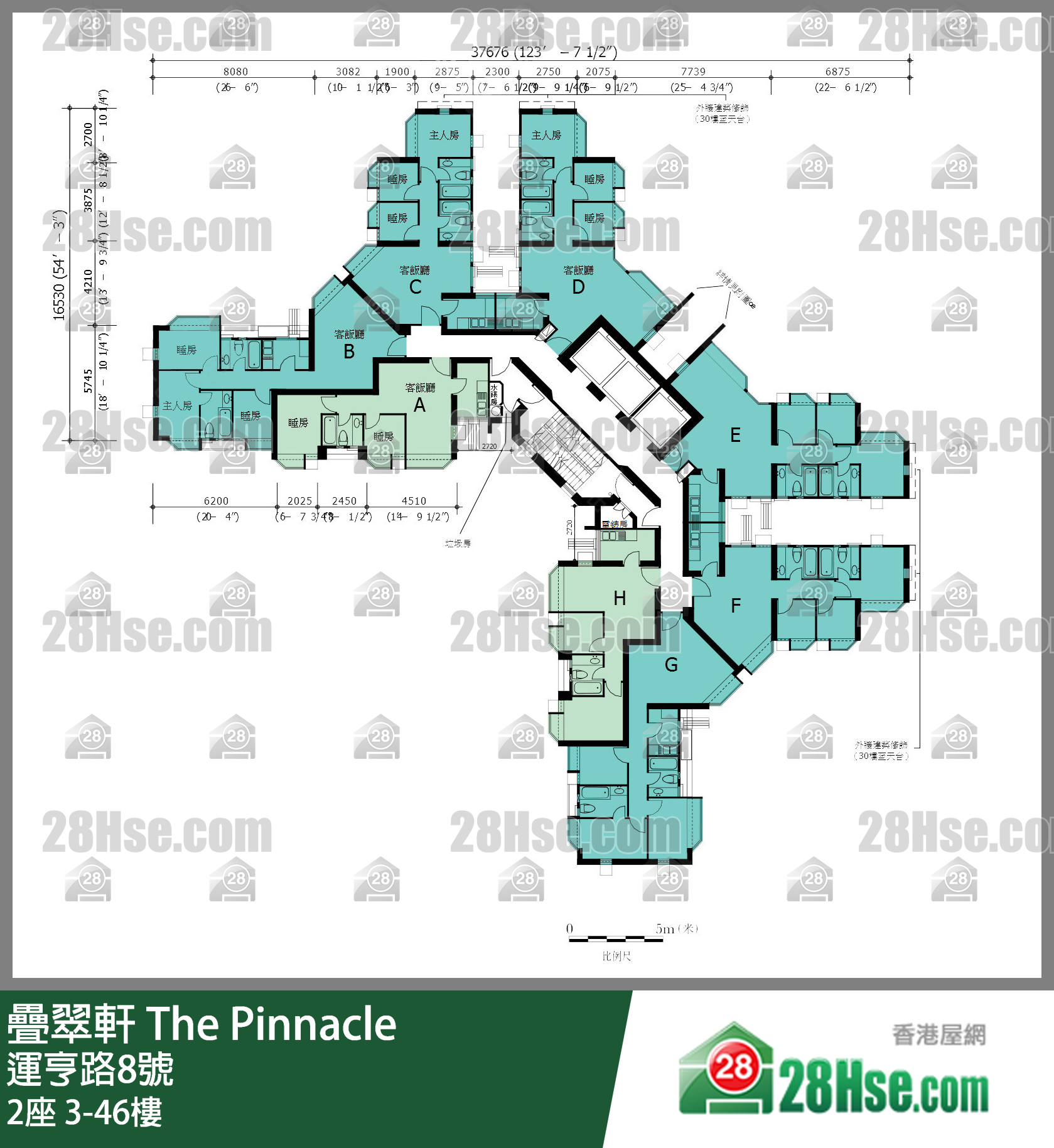 The Pinnacle Floor FloorPlan (Provided by 28Hse)