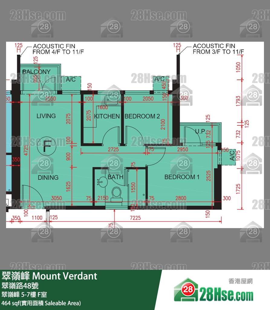 翠岭峰 翠岭峰 5楼 F室 平面图