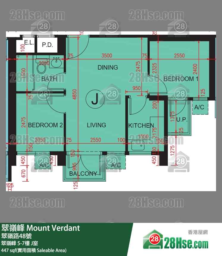 翠岭峰 翠岭峰 6楼 J室 平面图