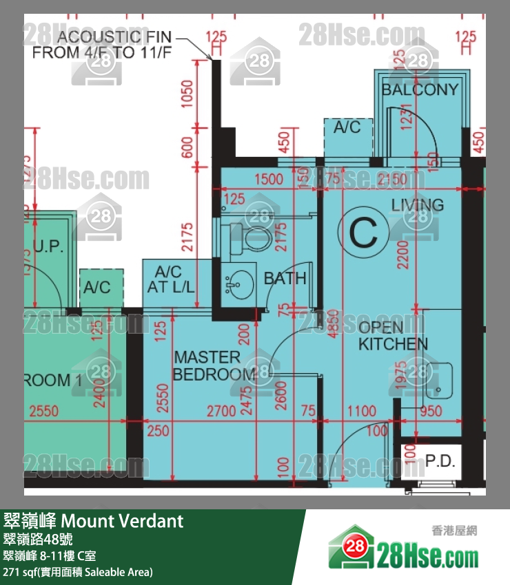 翠嶺峰 翠嶺峰 11樓 C室 平面圖