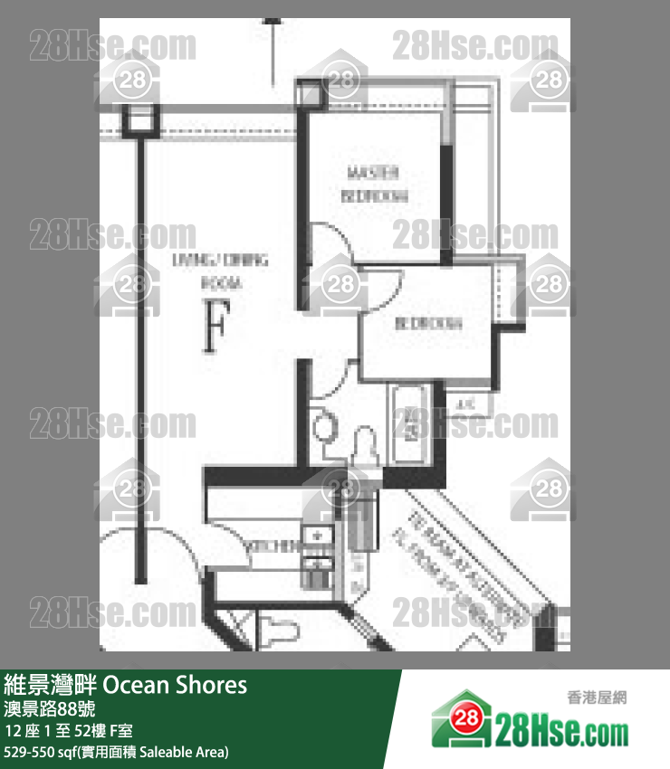 Ocean Shores Unit FloorPlan (Provided by 28Hse)