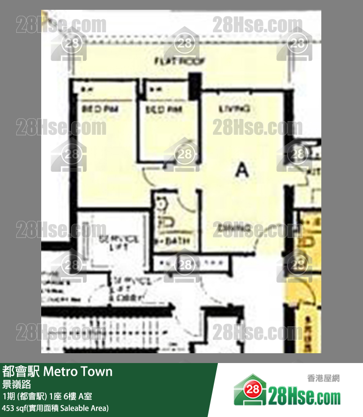 都會駅 1期 (都會駅)1座6樓 A室 平面圖