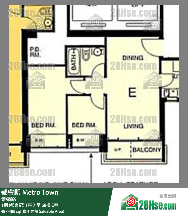 Metro Town Unit FloorPlan (Provided by 28Hse)