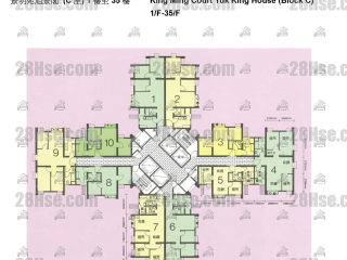 Yuk King House--block C 1/f To 35/f FloorPlan