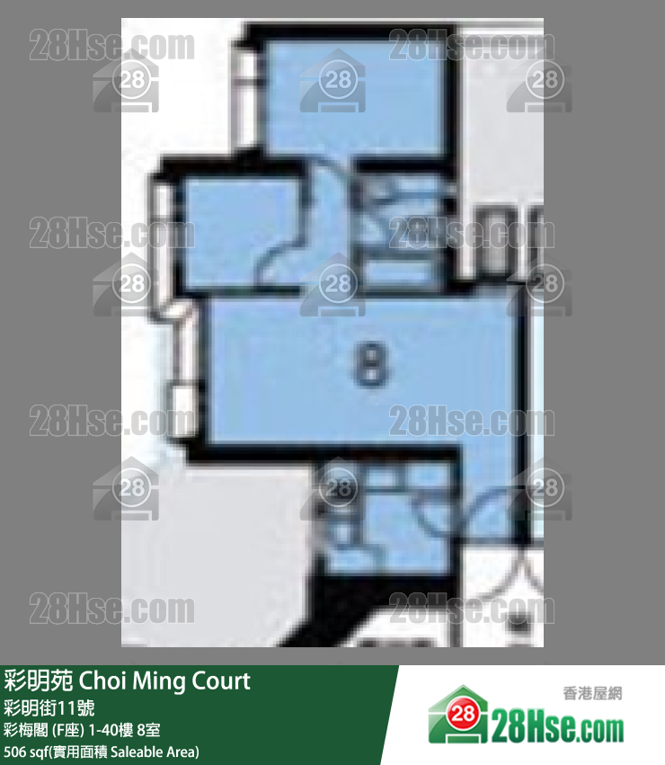 Choi Ming Court Unit FloorPlan (Provided by 28Hse)