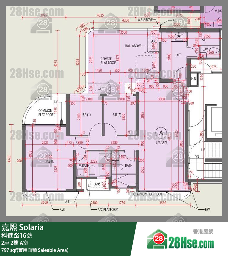嘉熙 2座 2樓 A室 平面圖
