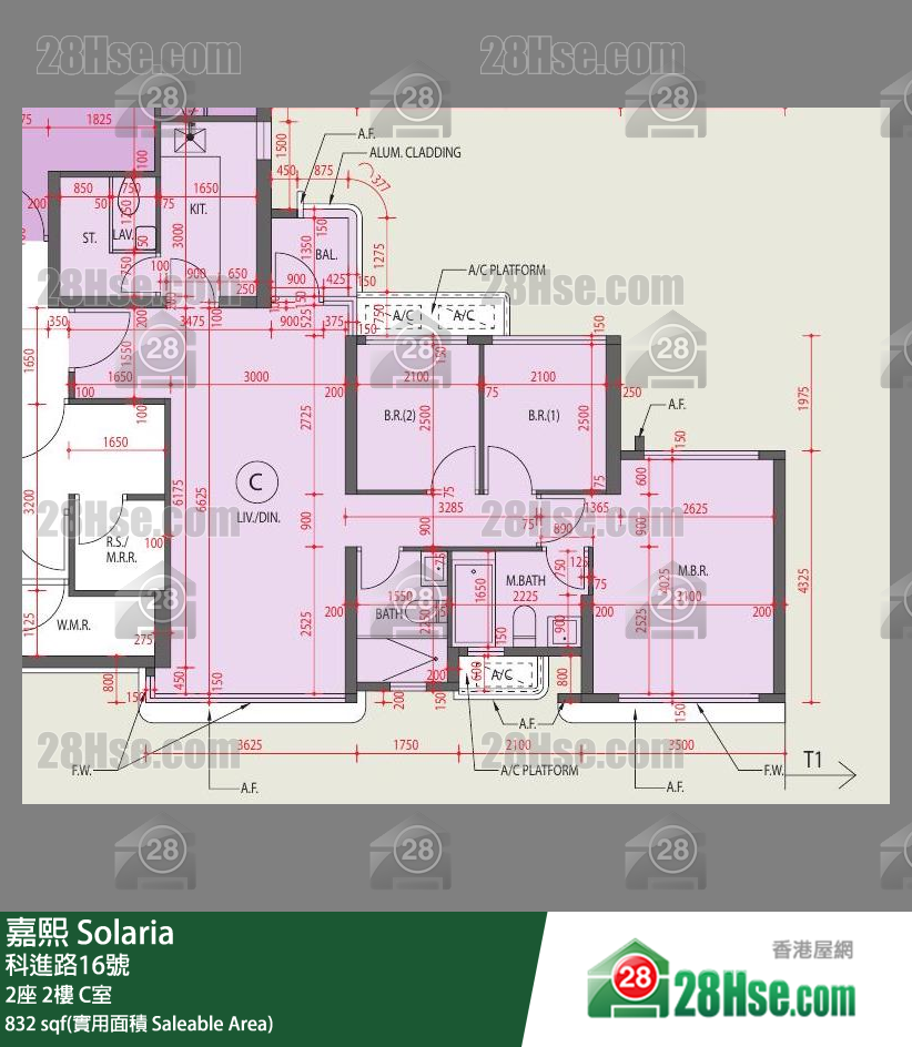 嘉熙 2座 2樓 C室 平面圖