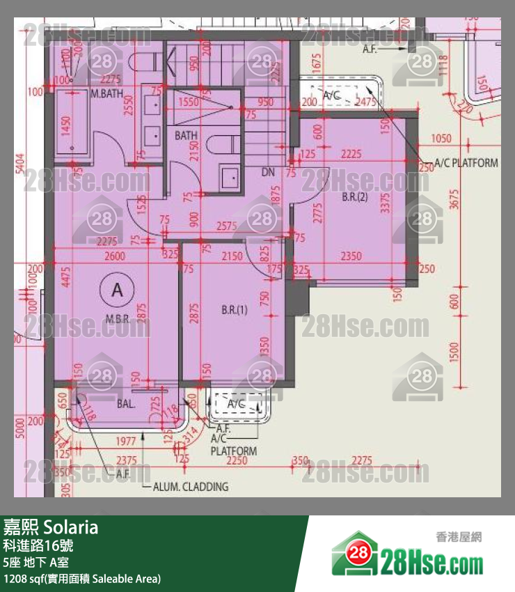 嘉熙 5座地下 A室 平面圖