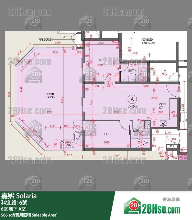嘉熙 6座 A室 平面圖