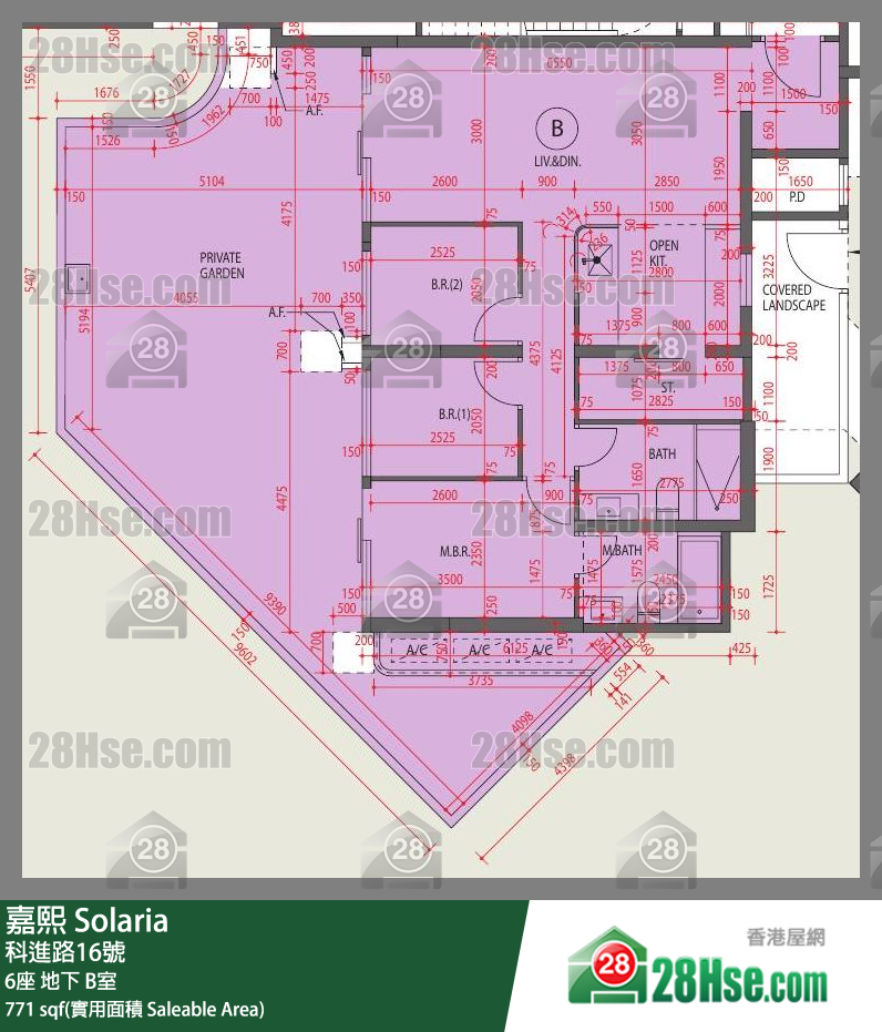 嘉熙 6座 B室 平面圖
