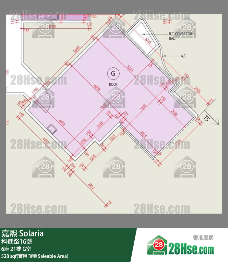 嘉熙 6座 21楼 G室 平面图