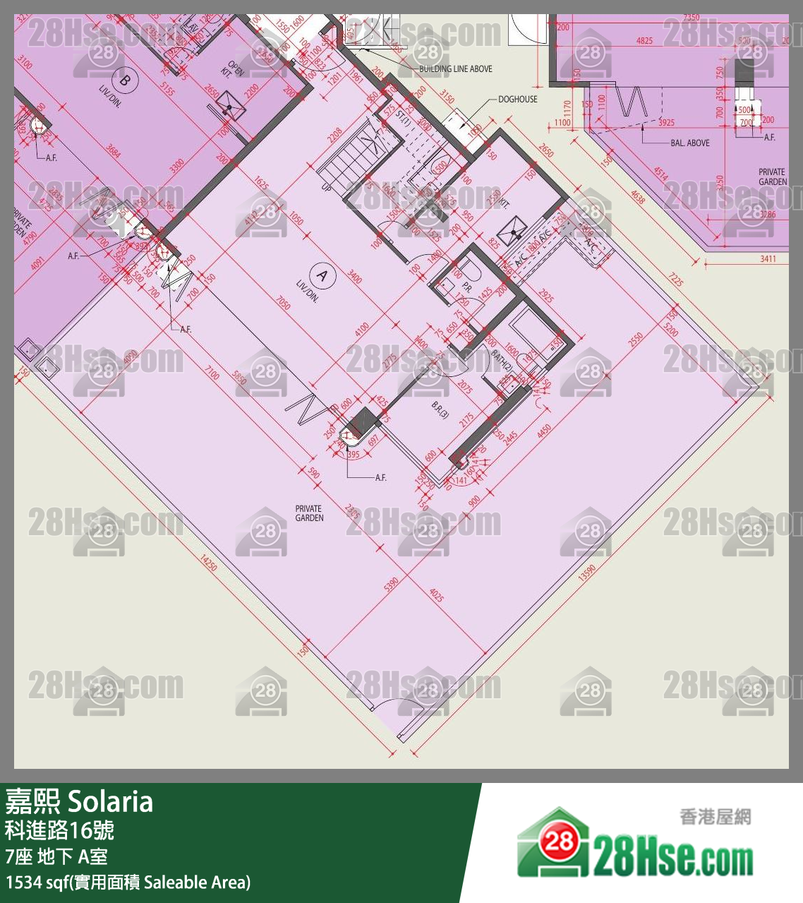 嘉熙 7座地下 A室 平面圖