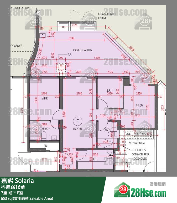 嘉熙 7座 F室 平面圖
