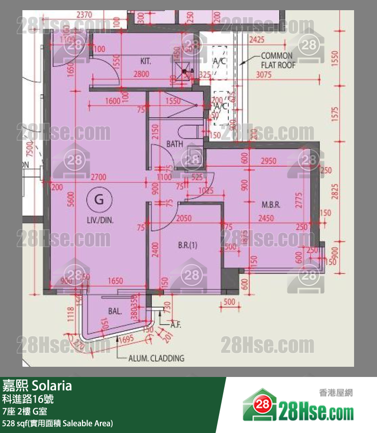 嘉熙 7座 2樓 G室 平面圖