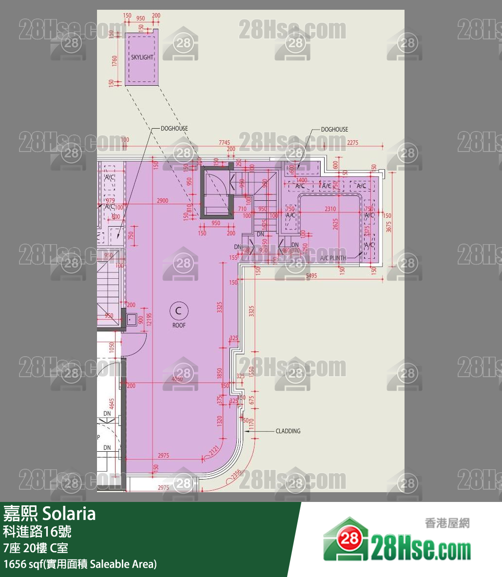 嘉熙 7座20楼 C室 平面图