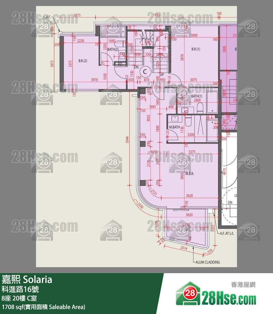 嘉熙 8座 20楼 C室 平面图
