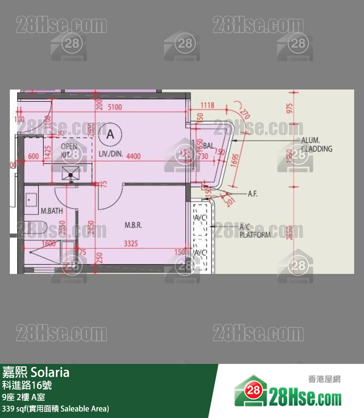 嘉熙 9座 2樓 A室 平面圖