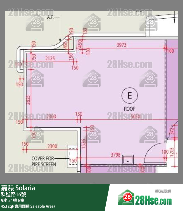嘉熙 9座 21樓 E室 平面圖