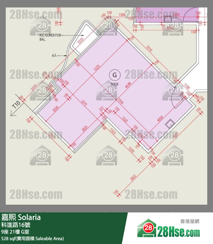 Solaria Unit FloorPlan (Provided by 28Hse)