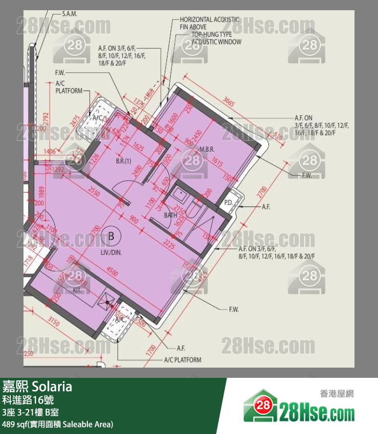 嘉熙 单位平面图(由 28Hse 提供)