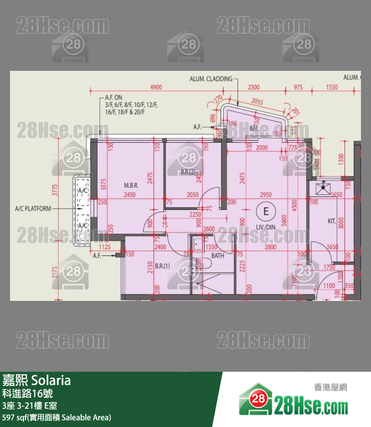 Solaria Unit FloorPlan (Provided by 28Hse)