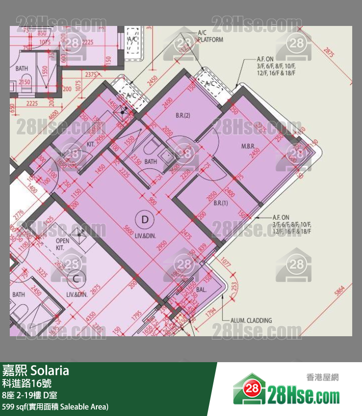 Solaria Unit FloorPlan (Provided by 28Hse)