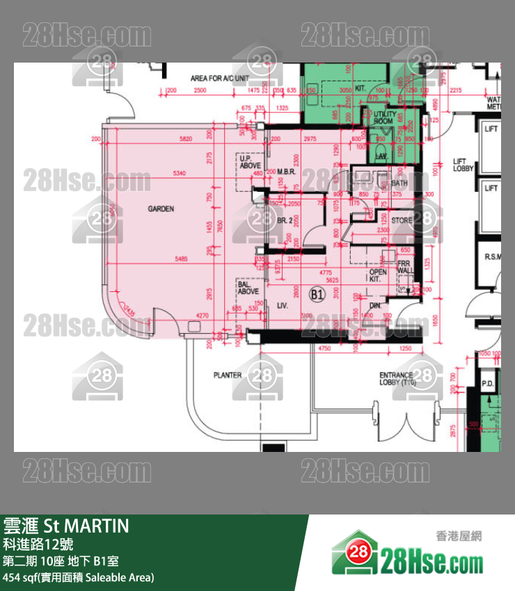 雲滙 第二期 10座 B1室 平面圖