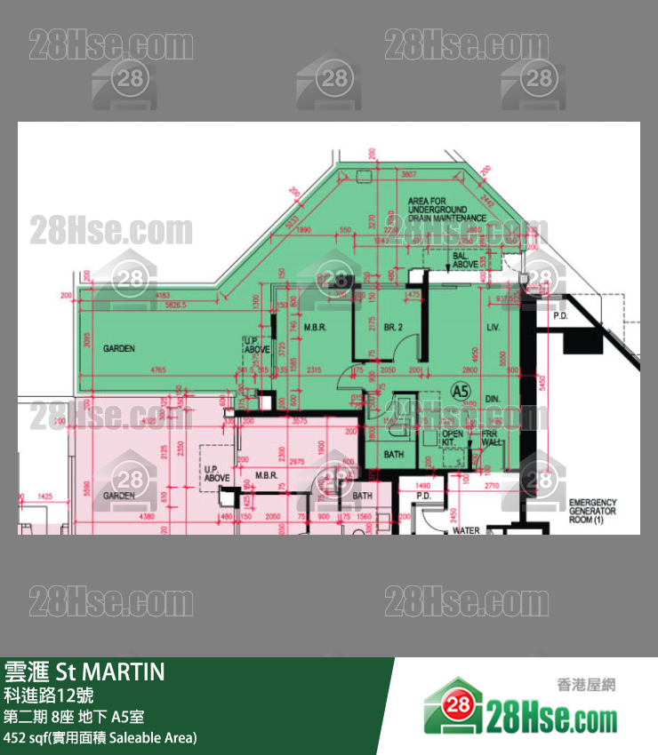 云滙 单位平面图(由 28Hse 提供)