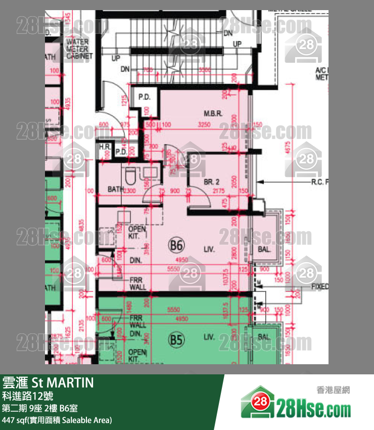云滙 单位平面图(由 28Hse 提供)