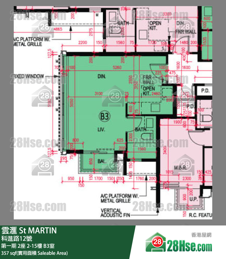 St Martin Unit FloorPlan (Provided by 28Hse)