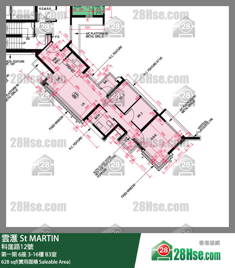 云滙 单位平面图(由 28Hse 提供)