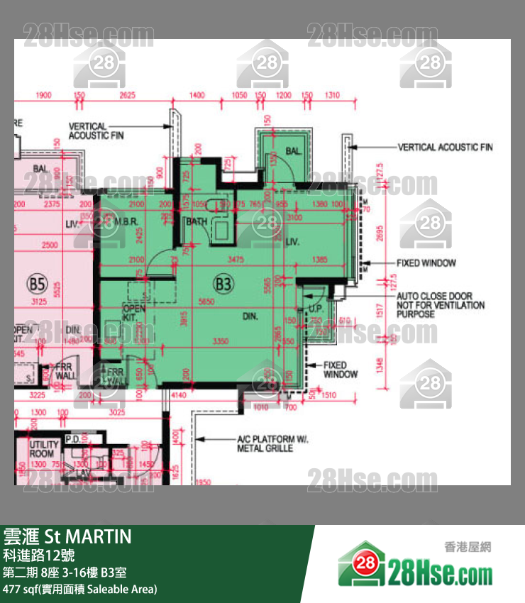 St Martin Unit FloorPlan (Provided by 28Hse)
