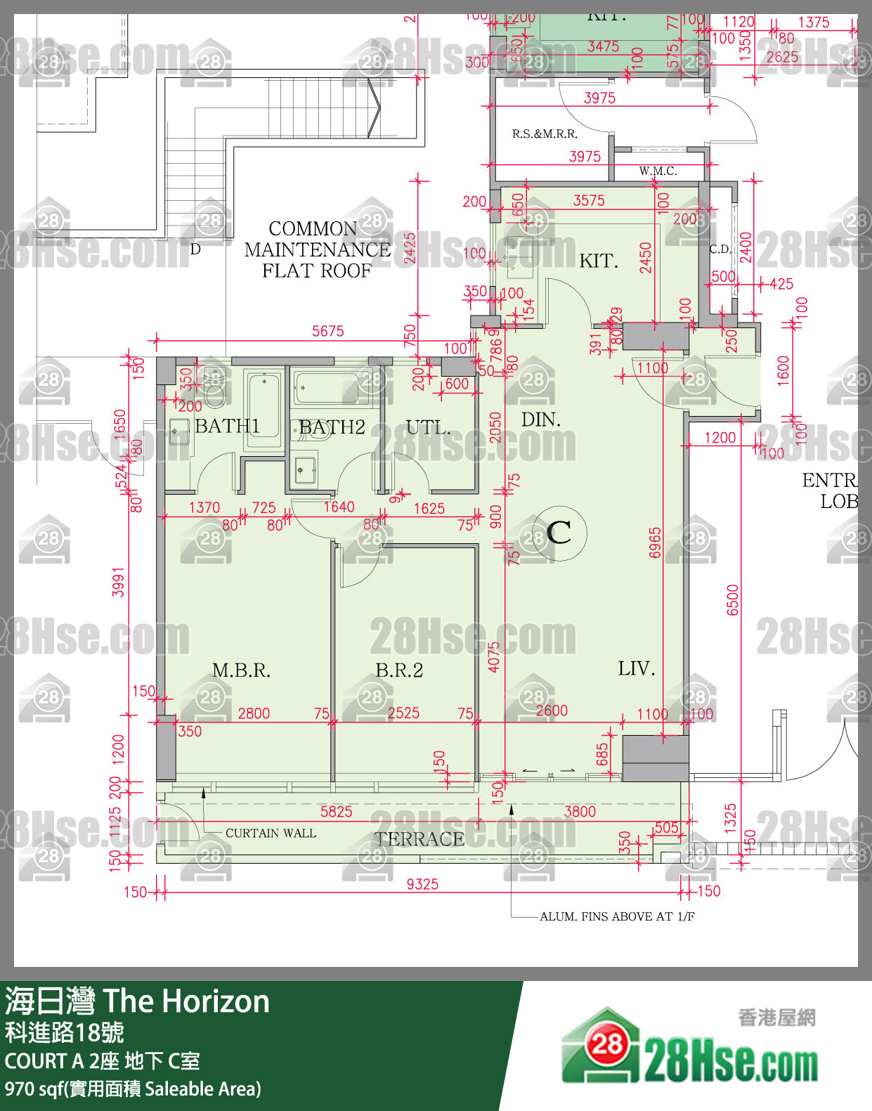 The Horizon Unit FloorPlan (Provided by 28Hse)