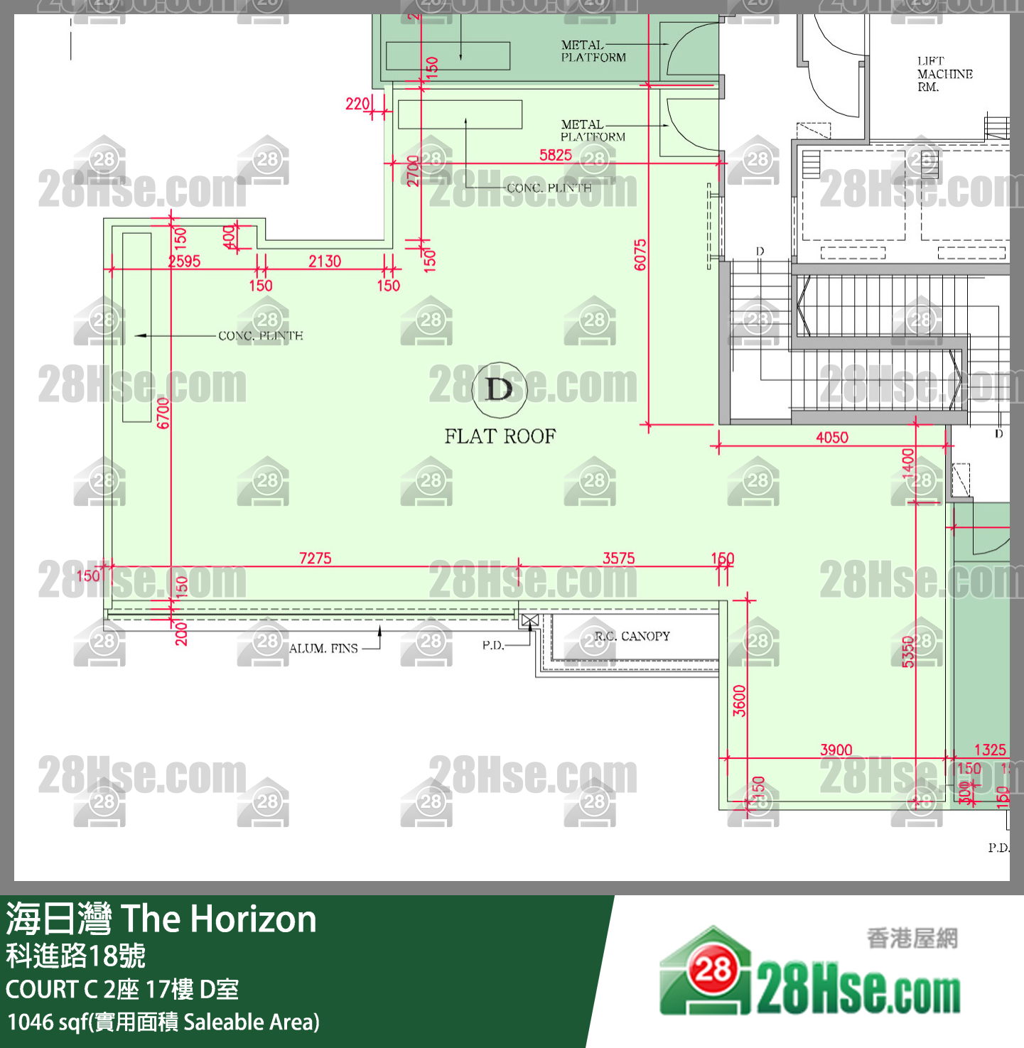The Horizon Unit FloorPlan (Provided by 28Hse)