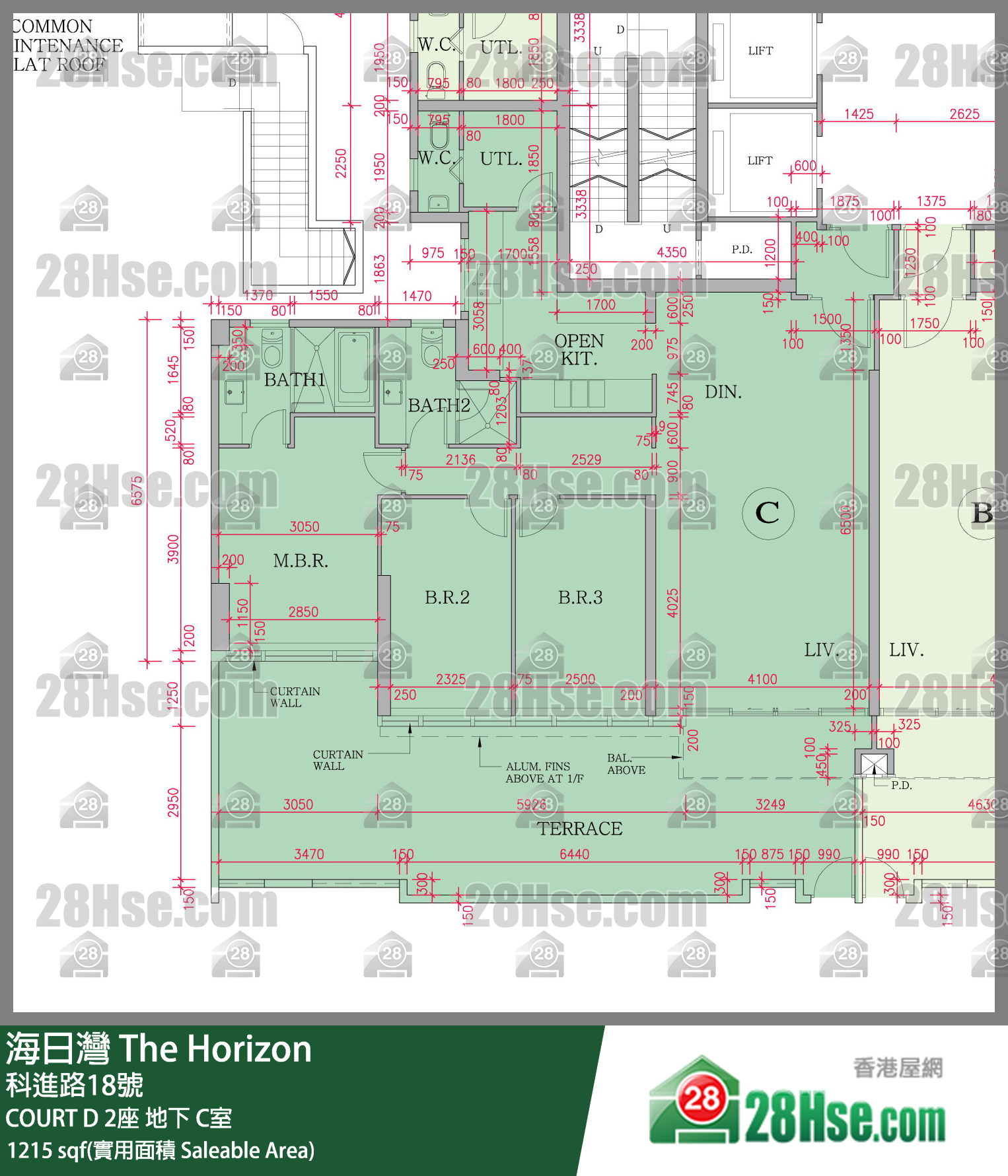海日灣 大廈COURT D 2座地下 C室 平面圖