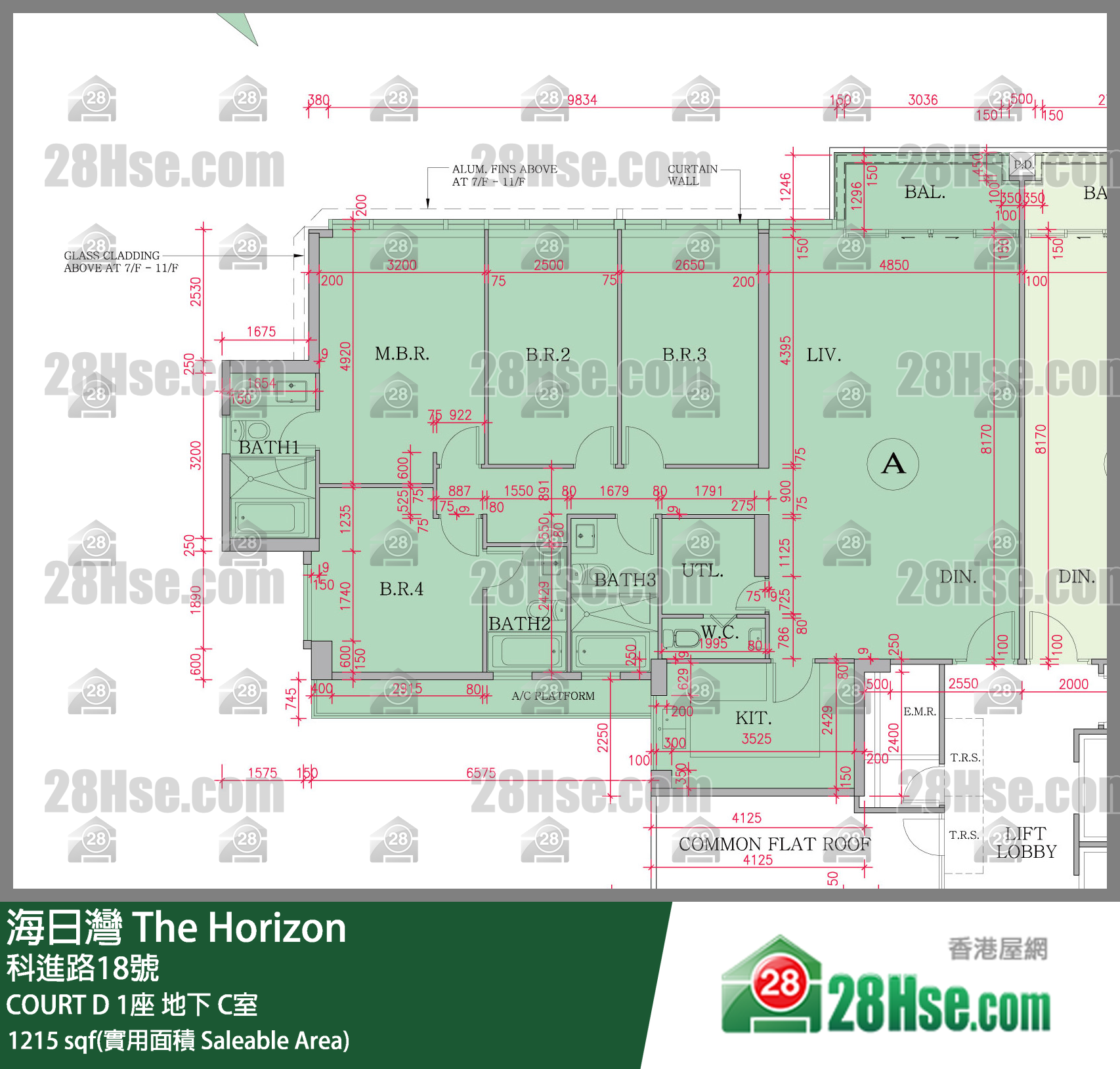 海日灣 大廈COURT D 1座地下 C室 平面圖