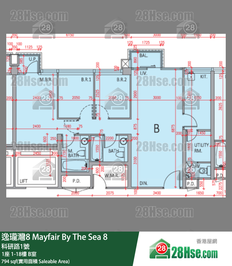 Mayfair By The Sea 8 Unit FloorPlan (Provided by 28Hse)