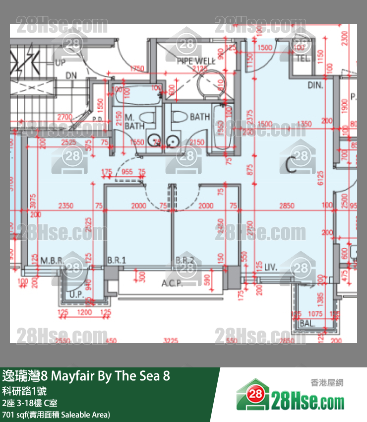 Mayfair By The Sea 8 Unit FloorPlan (Provided by 28Hse)