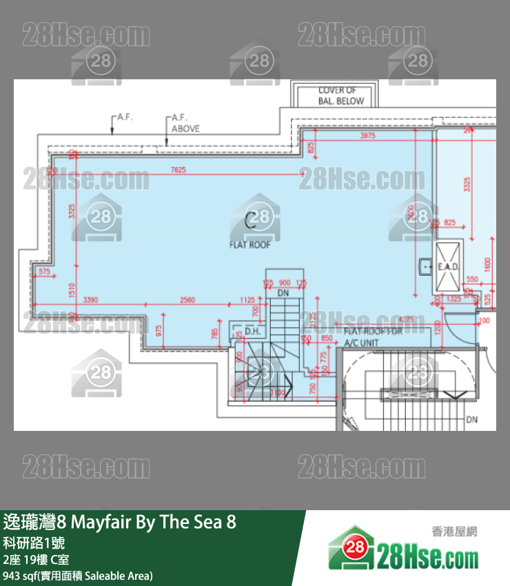 逸瓏灣8 2座 19樓 C室 平面圖