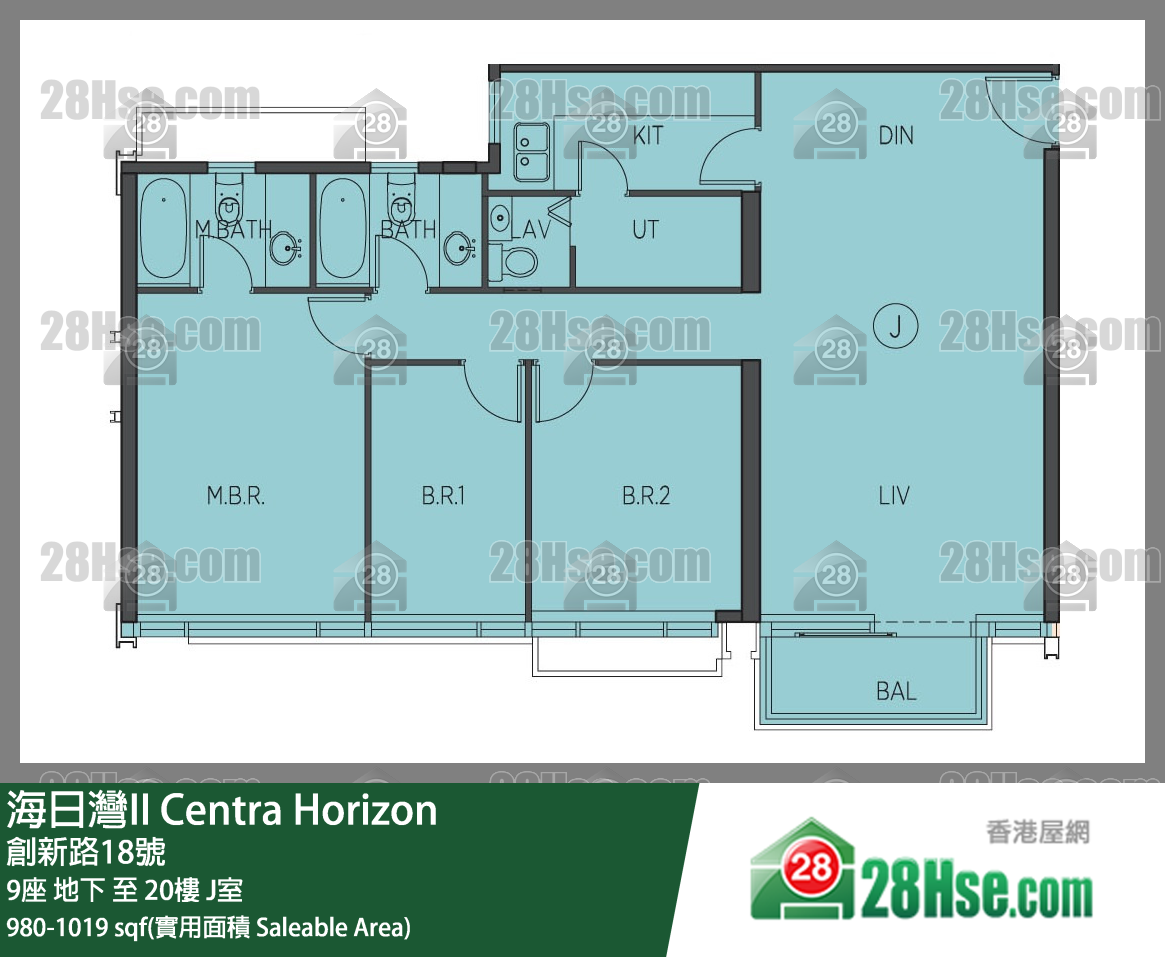 Centra Horizon Unit FloorPlan (Provided by 28Hse)